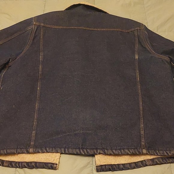 Big Mac Denim Coat Sherpa Lining 3xl - Picture 2 of 6